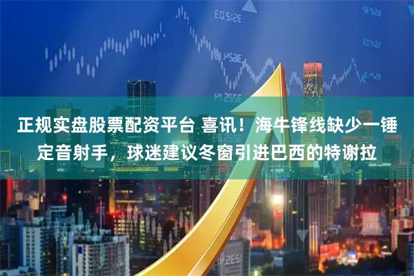 正規實盤股票配資平臺 喜訊！海牛鋒線缺少一錘定音射手，球迷建議冬窗引進巴西的特謝拉