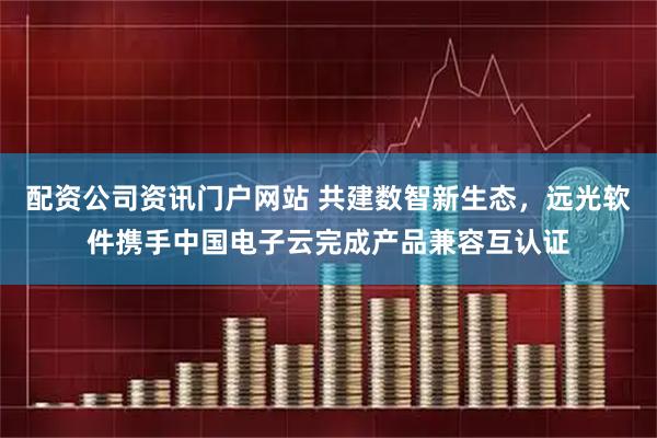 配資公司資訊門戶網站 共建數智新生態，遠光軟件攜手中國電子云完成產品兼容互認證